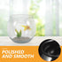 Fish Tank Small Glass Fish Bowl Plastic Aquarium Goldfish Tank Desktop Turtle Tank Goldfish Bowl Micro Landscape Decoration for Home Office Table Decor 16.5x16.5cm Bubble Bowl
