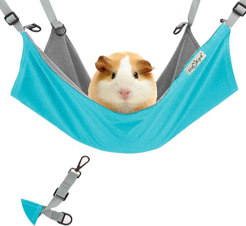 HOMEYA Small Animal Guinea-Pig Hanging Hammocks Bed - Pet Cage Hammock for Ferret, Cat, Rat, Chinchilla
