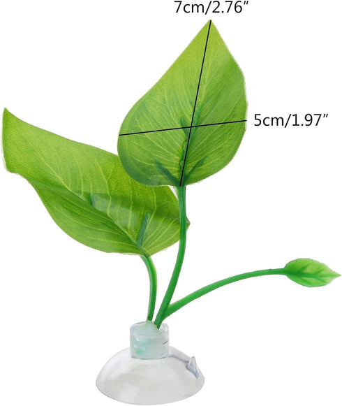 2PCS Betta Fish Tank Decorations, Leaf Hammock Spawning Pad for Aquatic Plant Aquariums.