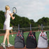 QCWN 2 Raquet Tennis Bag for Men Women Durable Tennis Backpack Waterproof Carrier for Balls Pickleball Paddles