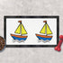 Azeeda (PM00030841) 'Sail Boat Toy' Pet Feeding Mat