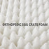 Patas Lague Orthopedic XXL Dog Bed, 48''X30'', Egg Crate Foam, Waterproof Removable Washable Cover, Big Large Dog Bed,