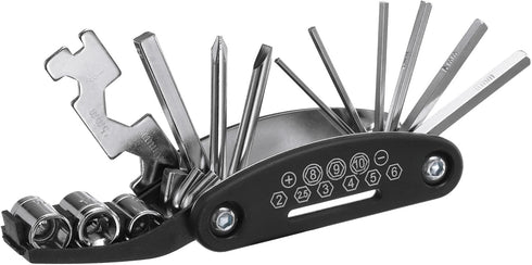 HARFINGTON 16 in 1 Bike Repair Multitool, Portable Bicycle Mechanic Repair Set for Mountain and Road Bikes