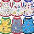 Geyoga 6-Piece Cute Printed Dog Shirts, Cotton Pet Sweatshirts for Dogs (M)