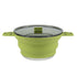 Restaurantware-Hi Tek 2.5 Liter Collapsible Camping Pot, Portable Cook Pot with Lid, Stainless Steel Bottom