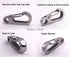 COMTIM 2 Pack Dog Tag Clips - Stainless Steel Heavy Duty Quick Clips Pet ID Tag Holder for Dog/Cat Collar