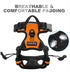 BARKBAY No Pull Dog Harness with Front Clip - Heavy Duty Reflective Control Handle for Large Dog Walking (Orange, S)
