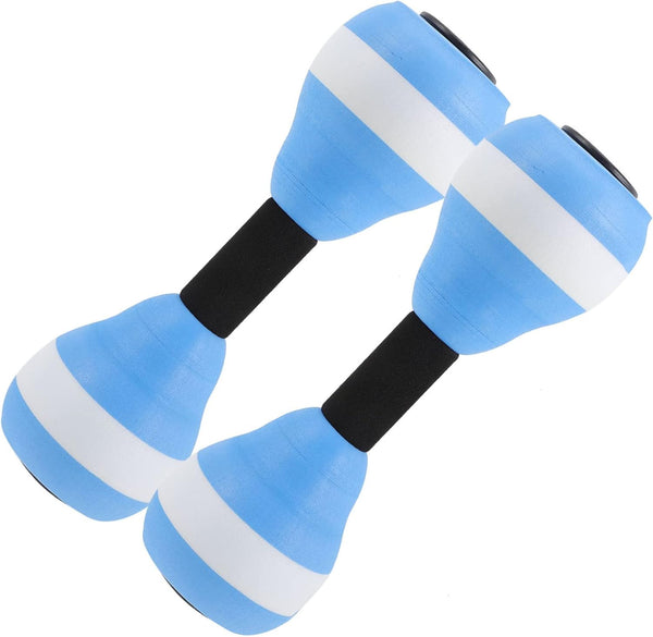 SEWACC 2 Pcs Lightweight Water Dumbbells, EVA Foam Water Barbells for Pool Fitness Exercise Water Aerobics