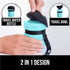 Gorilla Grip No Spill Portable Dog Water Bottle with Built-in Bowl, Food Grade Silicone Leak Proof Dispenser, Turquoise