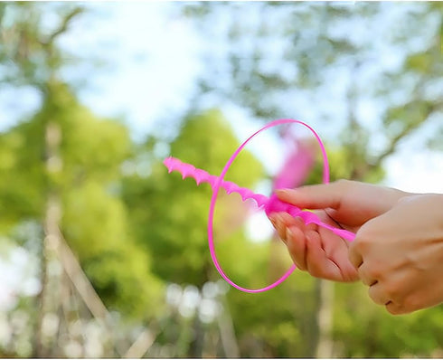 POPLAY 40 Sets Outdoor Toys, Flying Discs, Twist Disc Flyer Saucers with Launchers for Party Favors and Prizes