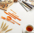 ZQtyf Sets Set Set Straw Portable Travel Utensils with Case, Reusable Camping Utensil for Lunch Box Cutlery - Plastic