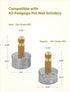 4Pcs- 2*Hard 40# 2*Regular 80# Dog Nail Grinder Replacement Heads & for Small Medium & Large Dogs Safe Painless