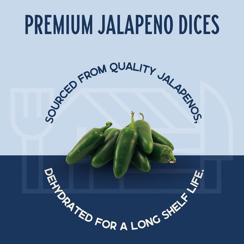 6 oz, Harmony House Dried Jalapeno Peppers Dehydrated Peppers For Cooking, Camping, Emergency Supply and More, Quart