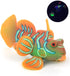 eecoo Realistic Fake Fish, Luminous Ocean Tropical Angel Fish Aquarium Ornament, Decoration for Fish Tank (Orange)