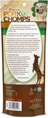 7-inch 1 Count (Pack 5) Pork Chomps Roasted Pressed Pork Skin Dog Chew, Bone