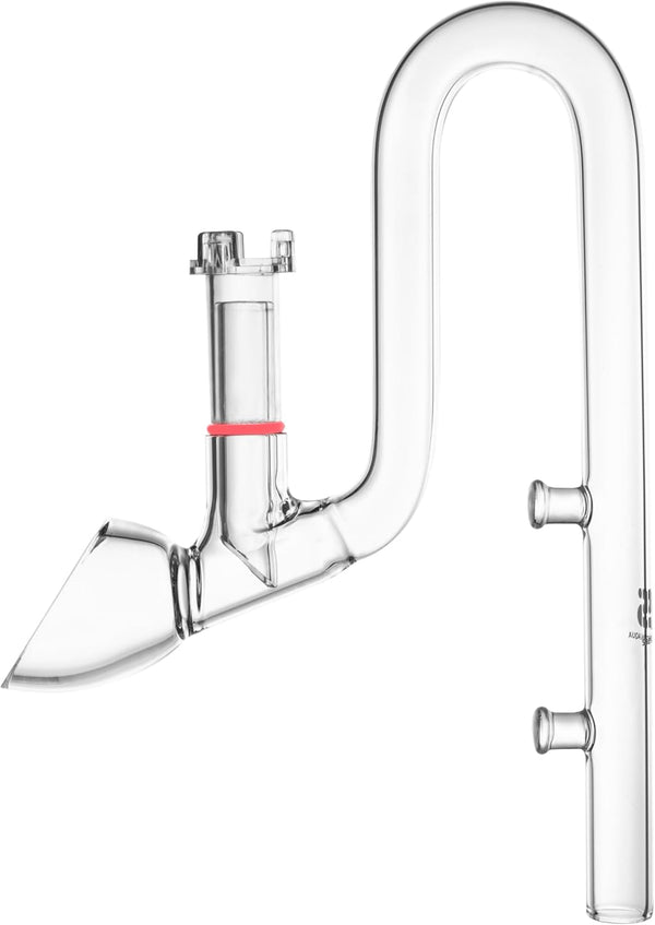 Aquarium Glass Lily Pipe for Canister Filter, Unique Outflow Surface Skimmer, Ideal for Shallow Tanks, 1/2'' Tubing