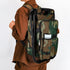 YESIACE Backpack Portable Hiking Camouflage Camping Stool, Folding Camping Chair Stool with Cooler Insulated Picnic Bag