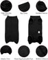 SAWMONG Recovery Suit for Dogs, Professional Surgical Suit for Male & Female, Black, XX-Large, After Surgery Spay Neuter