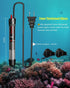 50W Aquarium Heater for 20 Gallons Tank, Submersible with Adjustable Temperature and Built-in Thermostat