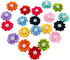 PET SHOW 10 Pairs Flower Small Dogs Hair Bows - 10 Colors with French Barrette Hair Clips