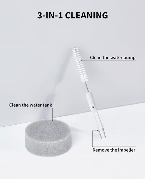 PETKIT Pet Water Fountain Cleaning Kit, Cat Water Fountain Brush Pet Water Fountain Cleaning Kit, Include Brush Tweezers and Sponge by PETKIT