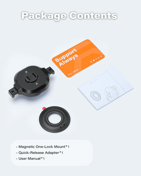 A2C 3M 1s Magnetic Range Finder Holder One-Lock Golf Rangefinder Mount with Adhesive Adapter, Lock & Release, Golf
