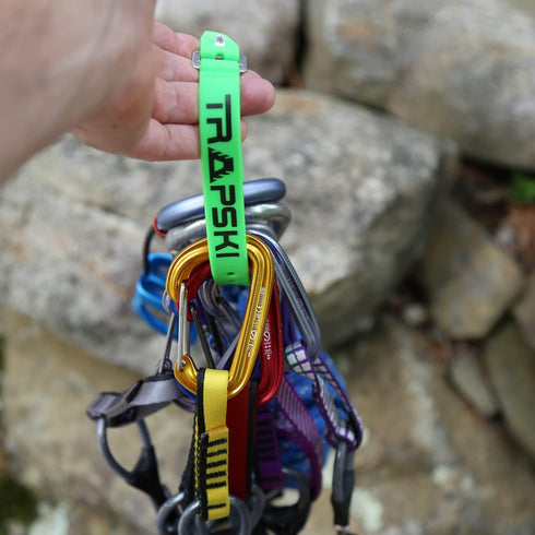 TRAPSKI Voile 15 Inch Aluminum Buckle Strap - Multi-Use Tension Strap for Skis, Bikes, Cargo (Green 3PK)