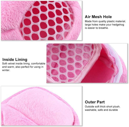 Portable Pet Dog Carrier Bags, Breathable African Hedgehog Hamster Handbags, Puppy Cat Travel Backpack (S Size: 17x12cm)