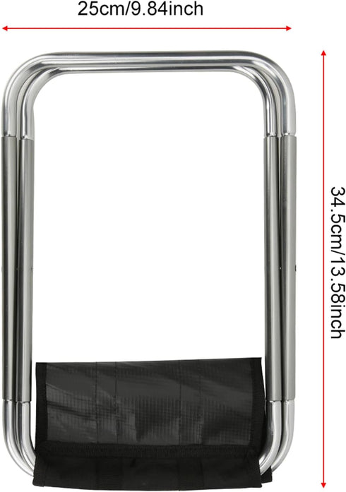 7075 600D TITA-DONG Aviation Aluminum Alloy Camping Stool, Oxford Polyester Outdoor Foldable Chair, Folding Compact