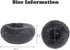 otoez Kitten Puppy Bed - Extra Small Round Dog Cat Bed, Anti Anxiety Plush, Washable (15.7", Dark Grey)