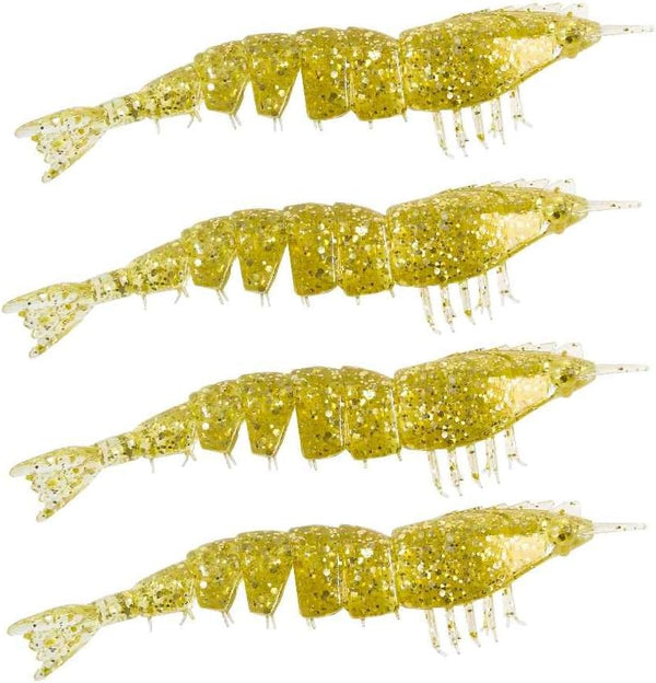 Z-Man EZ ShrimpZ 3.5 Inch 4 Pack Unrigged Soft Plastic Shrimp Bait