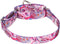 Adjustable Martingale Dog Collar, Heavy Duty Nylon for Medium Large Dogs Walking Training (XL, Pink)