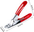 PETTOM Professional Pet Nail Clipper, Stainless Steel Claw Trimmer for Small Medium Dogs Cats, Red