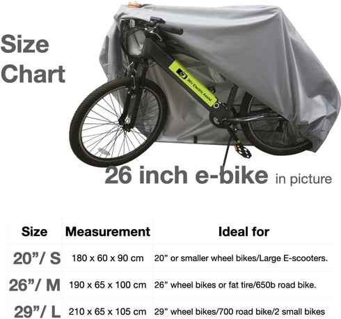 Urby Heavy Duty Bicycle Covers Outdoor Storage Waterproof and Heat Resistant, 2 Pack Small