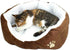 Cute Paw Print Comfortable Pets Dog Cats Nest Mat Pad - Soft Fleece Bed (Coffee)