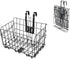 Rust Proof Folding Bike Front Basket, Detachable Rear Bike Basket with Handles, Easy Installation for Mountain Bike