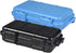 Waterproof Airtight Plastic Container, Dry Storage Box with 2 U Shape Buckle for Fishing, Camping, Hiking (L-Blue)