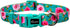 Dog Collar and Leash Set, Rose Pattern Polyester Material, 5ft Matching Leash for Small Dogs (S, Green Rose Set)