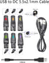 Universal Replacement Charger USB for Electric Hairdressers, Dog Clippers, Shavers, Compatible Voltage 3.7V - 5V with 6