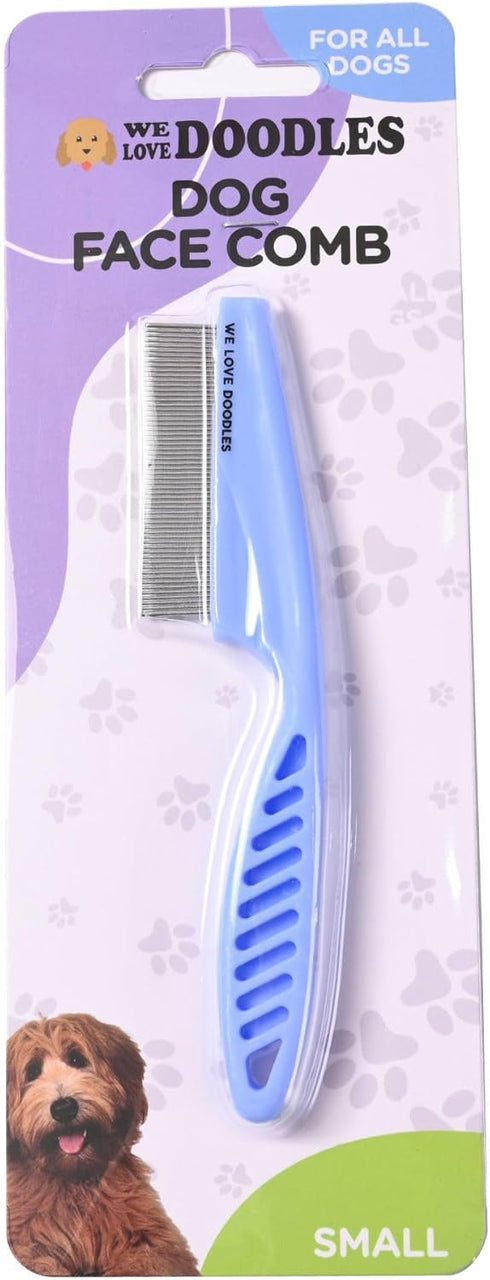 Dog Face Comb - Flea Comb for Dogs, Fine Tooth Tear Stain Remover Metal Comb for Grooming Small Pets