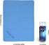 Flow Swim Chamois - Quick Dry Towel for Swimming, Diving, and Water Sports (Blue)