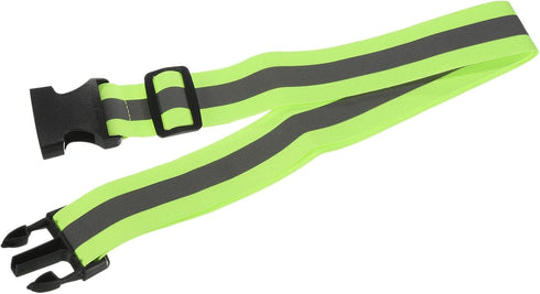 Reflective Belt Bands - High Visibility Safety Reflector Tape for Cycling Running Night Walking (24x1.6 Inch, Green)