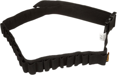 HUNTERS SPECIALTIES Adjustable Round Tactical Shotgun Shell Belt, Holds Up To 25 Shells, Black