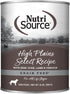 NutriSource High Plains Select Grain Free Wet Dog Food, Beef, Pork, Lamb,