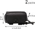 2 Pack Dog Poop Bag Dispenser - Leash Pet Dog Waste Bag Holder in Black