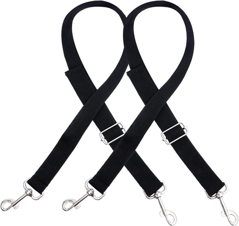 HUOHUOCN 2Pcs Straps of Dog Car Seat Cover with Metal Hooks,Straps for Dog