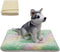 Cat Dog Bed Mat & Blanket, Reversible Pets Crate Pad Bed Mat, Ultra Soft Warm Fleece for Small Puppy Kitty, Washable