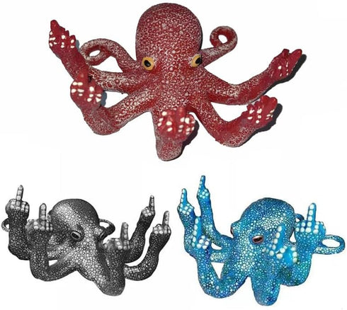 Octopus Aquarium Ornaments Aquarium Decorations Artificial Sea Ocean Animal Figurines Glowing Fish Tank Sculpture for Decor Aquarium Fish Tank (Black) by PDRCIAA