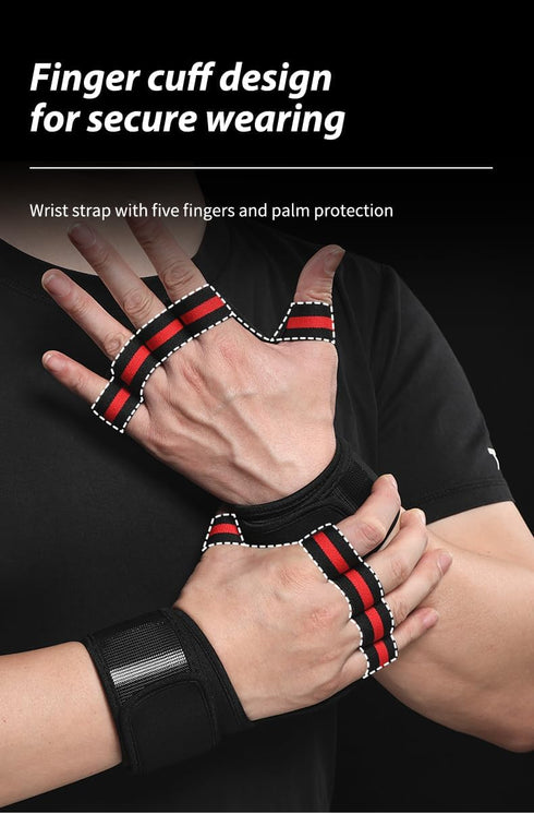 SUJAYU Weight Lifting Gloves Workout Gloves for Men Women, Wrist Wraps Wrist Straps for Weightlifting, Lifting Wrist