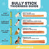 hotspot pets 6 Inch Premium Bully Sticks (20 Pack) - All Natural Long Lasting Beef Pizzle Treats for Medium Dogs